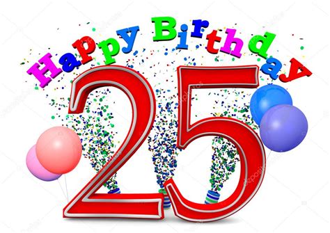 Happy 25th birthday — Stock Photo © jonaswolff #33681109