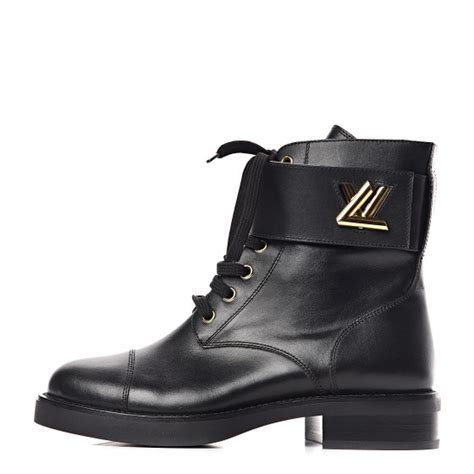 Louis Vuitton Calfskin Wonderland Ranger Boots Black