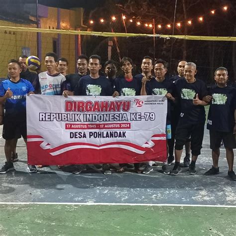 Kegiatan Hut Ri Ke Lomba Volly Desa Pohlandak