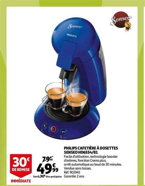 Promo Philips Cafeti Re Dosettes Senseo Hd Chez Auchan