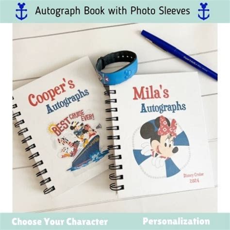 Disney Cruise Autograph Book With Photo Sleeves Disney Autograph