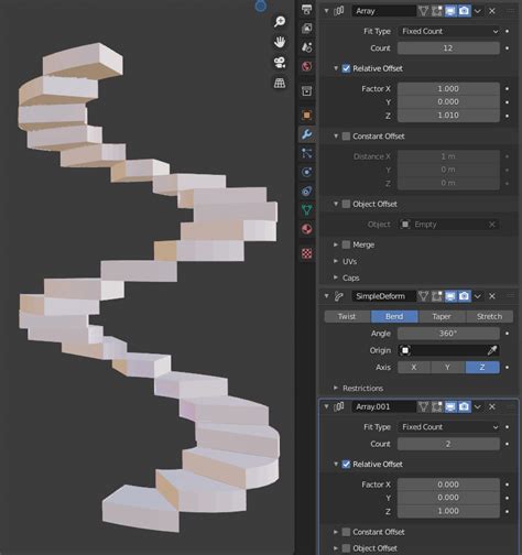 Blender Modélisation les répétitions déformations Rodicq Art No