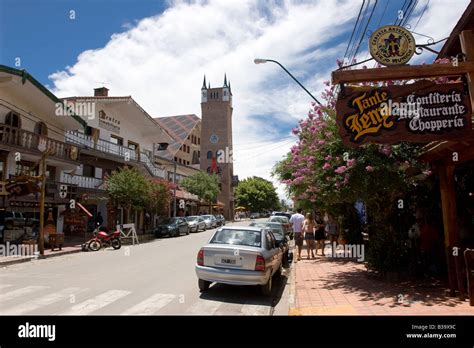 Villa General Belgrano Main Street A Typical German Town In Cordoba