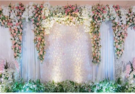 Buy Shensu Vinyl X Ft Wedding Backdrops For Photography White Stage