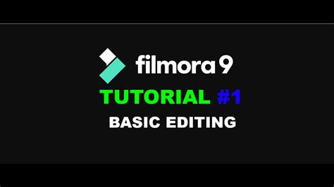 Filmora Tutorial For Beginners Tutorial Basic Editing Easy