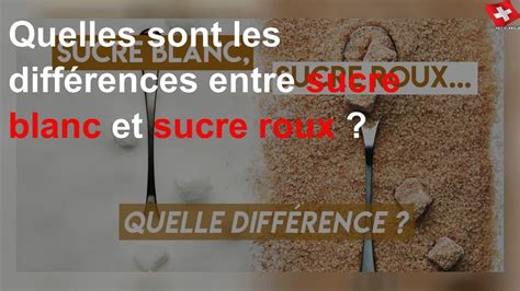 Quelles sont les différences entre sucre blanc et sucre roux YouTube