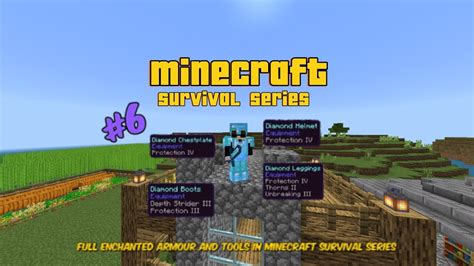 Finally Fully Enchanted Diamond Armour And Tools In Minecraft Survival