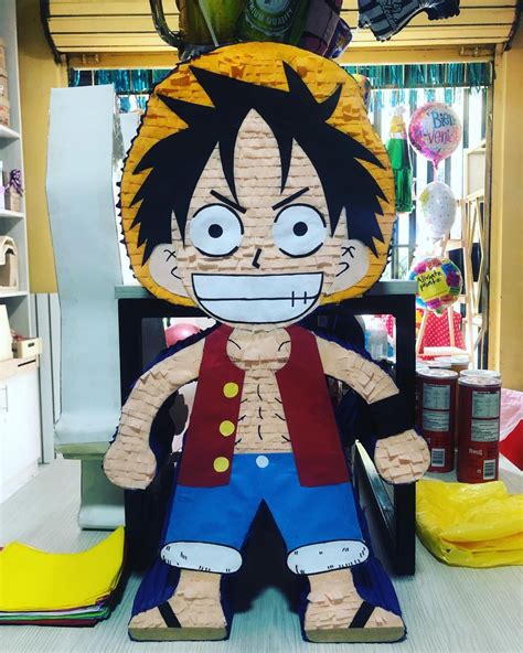 Piñata Luffy One Piece Fiesta Infantil Tematica Piñatas Faciles Instrucciones De Origami