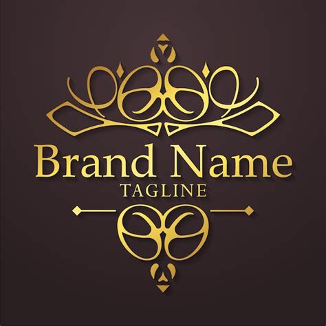 Premium Vector Luxury Logo Template Flourishes Calligraphy Elegant