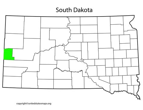 South Dakota County Map | County Map of South Dakota