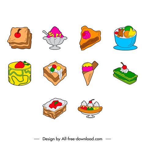 Desserts Clip Art Vectors Free Download Graphic Art Designs