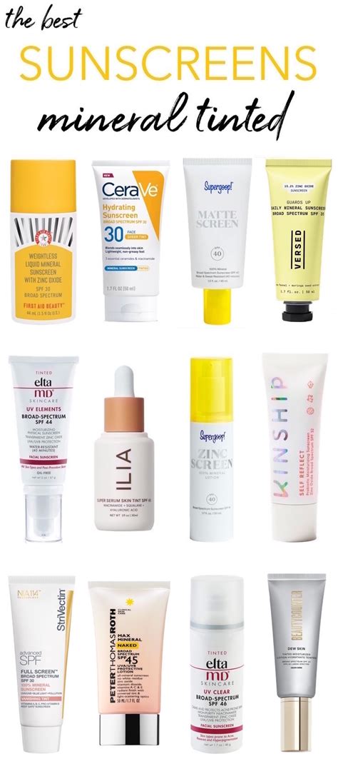 The Best Mineral Tinted Sunscreens Drugstore To High End