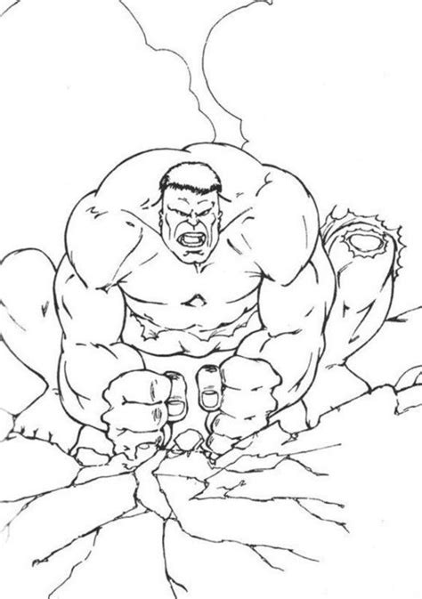 Stronger Hulk Coloring Pages Kleurplaten Voor Kinderen Boek