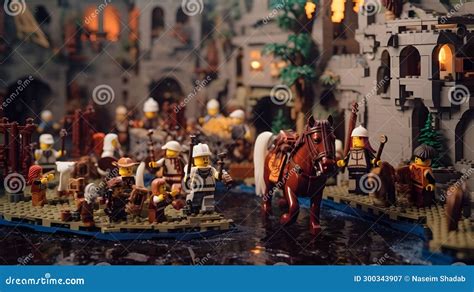 Lego Medieval Concept stock illustration. Illustration of creature ...