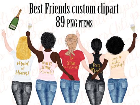 3 Girl Best Friends Clipart Friendship