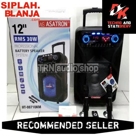 Speaker Meeting Portable ASATRON HT 8871 UKM 12 Inch SIPLah