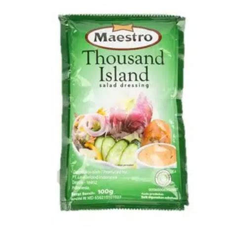 Jual Maestro Thousand Island Sachet 100 Gr Shopee Indonesia