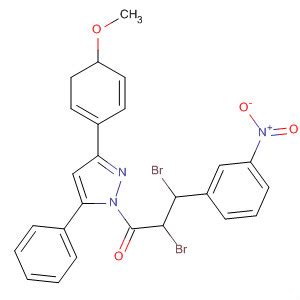 H Pyrazole Dibromo Hydroxyphenyl Oxopropyl Dihydro