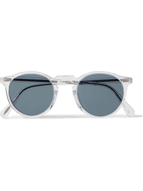 Oliver Peoples Gregory Peck Round Frame Acetate Photochromic