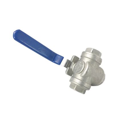 Three Way Ss Stainless Steel Valves Hydraulic Manual Swing Ball Valve