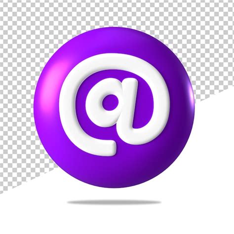 Un C Rculo Morado Con Un Blanco En El Signo D Render Archivo Psd Premium