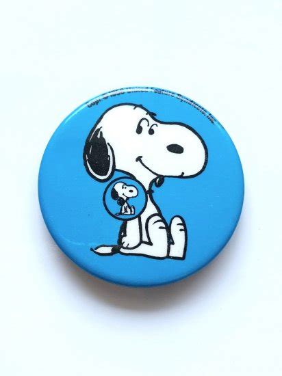 ～1970s Peanuts Snoopy Pinback Buttons Double Snoopy Container