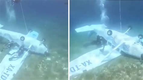 Video Se Desploma Avioneta En El Mar De Cozumel Hay Heridos