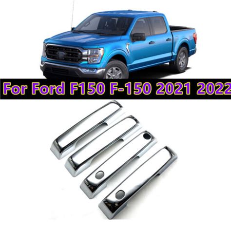 4pcs For Ford F150 F 150 2021 2022 Chrome Side Door Handle Cover Trim Set Ebay