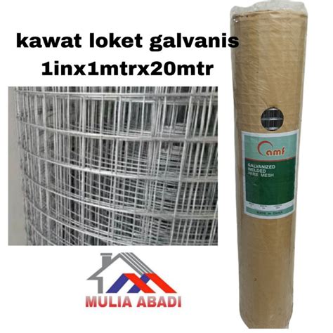 Jual Kawat Loket Galvanis 1 Inchi X1meter X Panjang 20meter Shopee