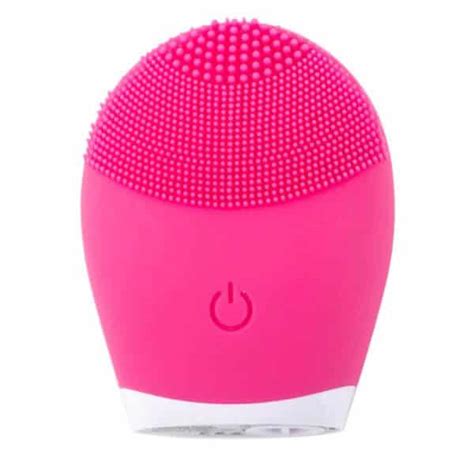 Brosse Nettoyante Visage En Silicone Rose Fushia