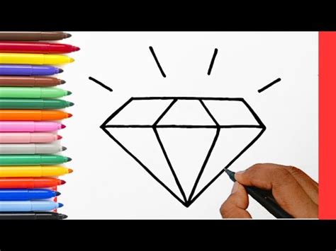 Diamond Drawing How To Draw A Diamond Step By Step Easy Draw