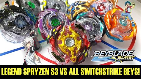 Spryzen S3 Wave 2 Vs All Switchstrike Beys Beyblade Burst Evolution Youtube