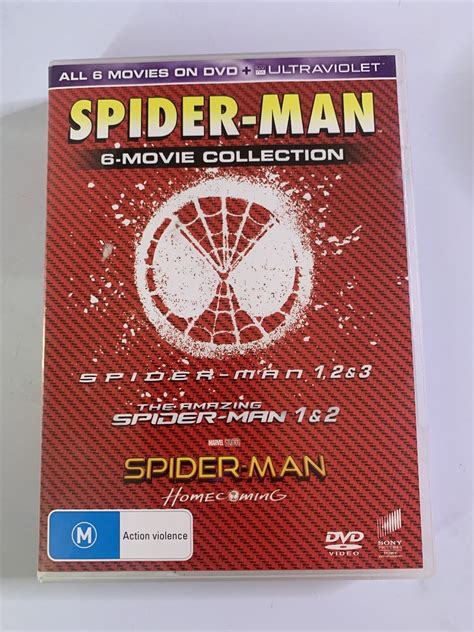 Spider Man 6 Film Collection Dvd 2017 6 Disc Set Region 4 Retro Unit