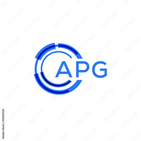 APG letter technology logo design.APG creative initials monogram vector ...