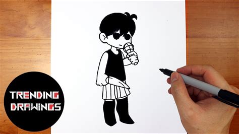 How To Draw Fnf Mod Character Omori Easy Step By Step Youtube