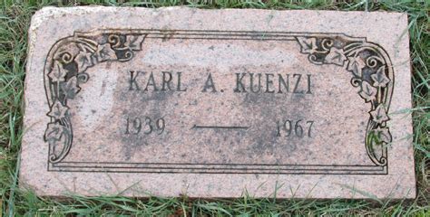 Karl Alvin Kuenzi Find A Grave Memorial