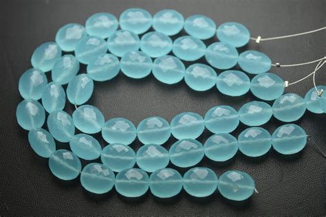 Inch Strand Super Finest Quality Aqua Blue Hydro Quartz Faceted Oval