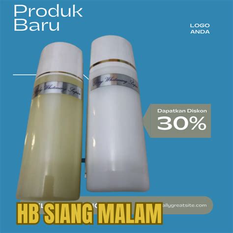 Handbody Whitening Pemutih Super Gel Klobe Siang Malam Hb Dosting