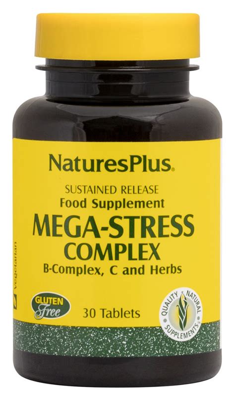 Natures Plus Mega Stress Complex 30 Tablets Appleseeds Health Store