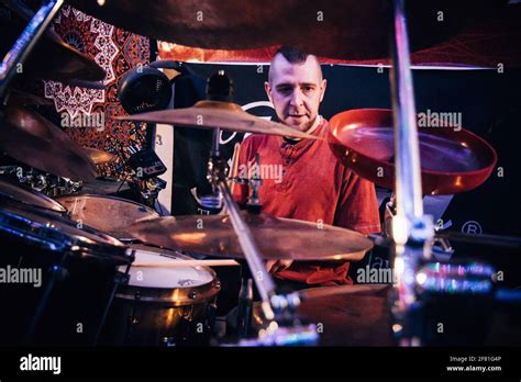 Drum Practice Drummer Snare Cymbal Stock Photo Alamy