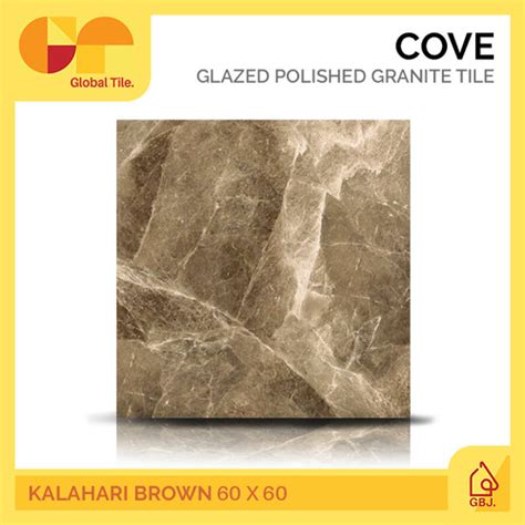 Jual Granit Cove X Kalahari Brown Glazed Polished Granite Tile