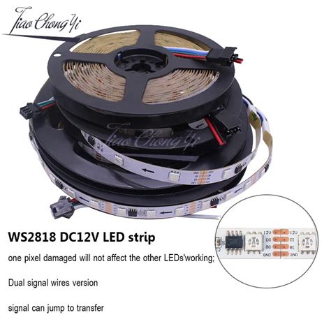 Tira De Luces Led A Todo Color Ws2818 Ic Dc12v 5050 Rgb Punto De