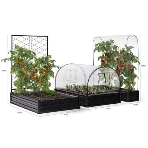 Kit Complet Bacs M Tal Modulables Carr S Potager Et Serre Tomates