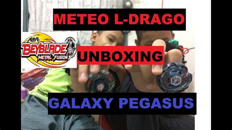 Beyblade Unboxing Meteo L Drago And Galaxy Pegasus Youtube