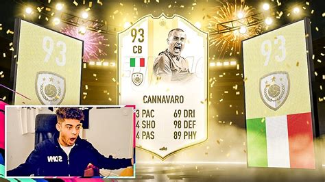 Icon Moments Cannavaro 20 X Packs 93 Icon Cannavaro Sbc Fifa 19