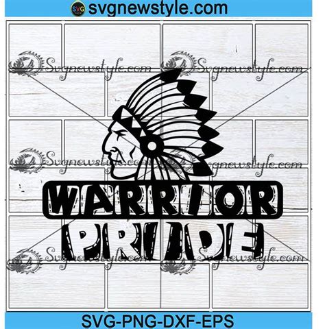 Warrior Pride Svg Mascot Pride Svg Warrior Logo Svg Png Dxf Eps
