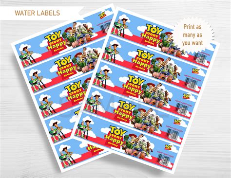 Instant Download Water Labels Birthday Party Water Label Water Labels Printable Digital File