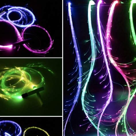 Light Up Dance Whip Led Rgb Glowing Whips Color Changes Rechargeable