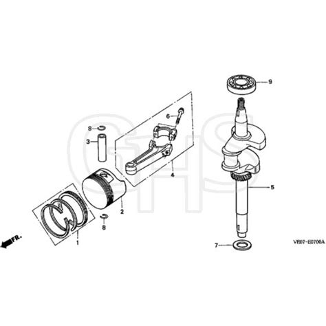 Honda Hrb K Qme Mzaz Piston Crankshaft Diagram Ghs