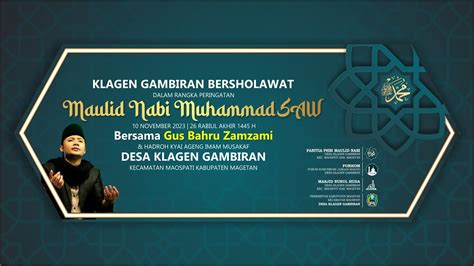 Klagen Gambiran Bersholawat Bersama Gus Bahru Zamzamy Dalam Rangka